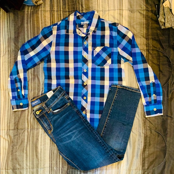 COPY - Big boys Pants and Botton down Top - Picture 1 of 3